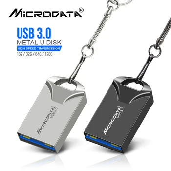 Reālā jauda Mini USB3.0 pendrive 8gb 16gb 32gb 64gb usb flash disks 128gb Pen Drive Flash Memory Stick bezmaksas dāvanu atslēgu gredzens U Di