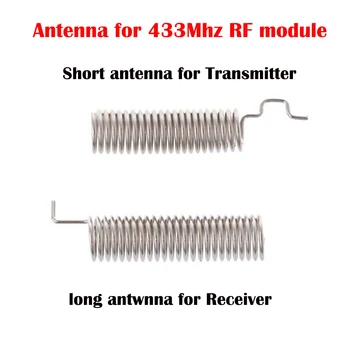 RF bezvadu uztvērēja modulis raidītāja modulis RX480E Raidītājs Uztvērējs Mācību Kods 1527 4 channl Par Arduino 433 diy komplektu