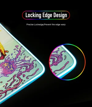 RGB Peles Paliktņa Datoru Spēles Galdu LED Gaismas Lielu peles paliktnis Spēļu Piederumi League of Legends PC Klēpjdators Spēlētājs Galda Paklājiņš