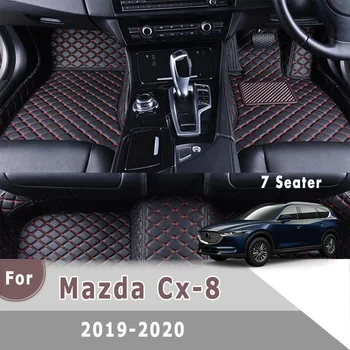 RHD Paklāji Priekš Mazda Cx-8 CX8 2019 2020 (7 sēdvietām), Automašīnas Grīdas Paklāji, Auto Interjera Ietilpst Kluči, Piederumi, Automašīnu Paklāji