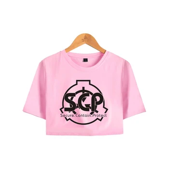 Rholycrown populārs Sieviešu Pakļauti nabas t krekls gadījuma rozā SCP Fonds Vasaras Pakļauti nabas T-Krekli, sieviešu/meiteņu t-veida
