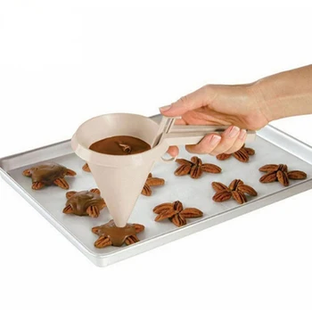 Rokas Adjustbale Šokolādes Kūkas Krēmu Piltuves Mīklas Maisītājs Cepšanas Apdare, Instrumenti, Virtuvē Maizes Krājumus
