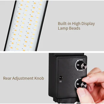 Rokas LED Gaismas Stick 3200-5500K Regulējamas Gaismas Nūjiņa, 40cm Foto Apgaismes Lampas Grims Foto Studijas Video Aizpildīt Gaismas