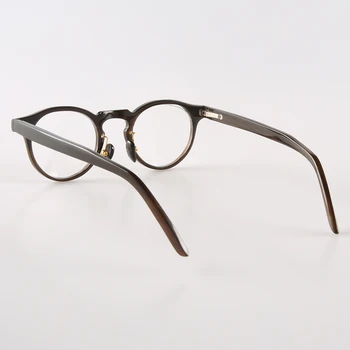 Roku darbs ovāls apaļš kaķu acs optiskās lasīšanas brilles brilles briļļu rāmis mazs, melns nekustamā dabas ragu saulesbrilles