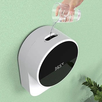 Roku Mazgāšanas Līdzeklis Ierīces LED Temperatūras Displejs Roku Sanitizer Ziepes Spray var piestiprināt pie Sienas, Tīrīšanas Mašīna