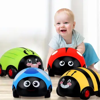 Rotaļlietas Meitenēm Cute Bērnu Kukaiņi Pull Atpakaļ Inerces Auto Rotaļu Izglītības Bērniem Puzzle Dāvanu Modelis Kukaiņu Auto Baby Kukaiņu Rotaļlietas