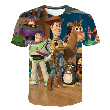 Rotaļlietu Stāsts Krekls Jauns Smieklīgi T-Krekls Zēnu, meiteni, T Krekls Modes O-veida Kakla Bērniem, 3D Īsām Piedurknēm Tees Drukāšanas Bērnu Apģērbu 2020