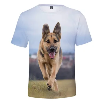 Rotveilers Print T-krekls Vīriešu Jautri Modes Āra Dzīvnieku Apģērbu O-veida kakla vācu Aitu T-krekls ir 2021.