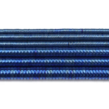 Royal blue MONĒTAS Distances pērlītes Plakani Apaļas Dabīgā Akmens Hematīts Zaudēt pērlīšu Rotaslietas Pieņemšanas Aproces DIY 3 4 6 8mm Piederumi