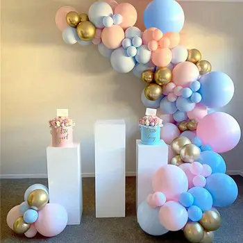 Rozā, Zilā, Zelta Balonu Atklāt Dzimumu Puse, Balonu Arkas Vainags Dzimšanas dienas Tas ir Zēns, Meitene Balonu Bērnu Dušas Baloon Babyshower