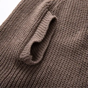 Rudens Džemperis, Kāda Veida augstu uzrullētu apkakli Džemperis Džemperis Lielu Melnu Bēša Haki Cape Trikotāžas Tops Sievietēm Oversize Apģērbi