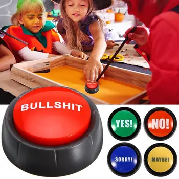 Runā Pogu Bullshit Varbūt Nē, Atvainojiet, Jā Skaņas Pogu Rotaļlietas Home Office Puses Smieklīgi Improvizēt Rotaļlietu Smieklīgi Puse jauno Vokālistu rotaļlietas