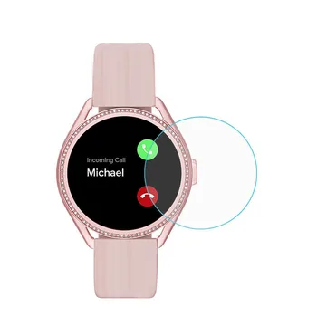 Rūdīta Stikla ar Aizsargājošu Plēvi, Lai Michael Kors Piekļuves Gen 5E MKGO/Darci Smartwatch LCD Ekrāna Aizsargs Segtu Skatīties Aizsardzība