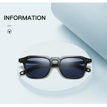 Rūpniecības Mašīnu Stilu Vīriešu Saulesbrilles PC Rāmis Taisnstūra Apdare, Saules Brilles Anti-UV