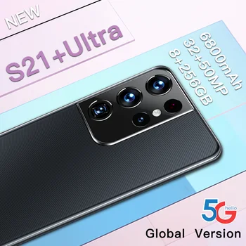 S21+ Ultra 6.7 Collu Andriod Smart Tālrunis, Globālo Versiju, 1440*3200 8GB+256 GB 32MP+50MP Andriod 11 Stylus Mobilo Telefonu MTK6889