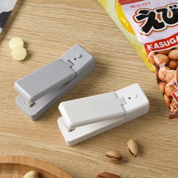 Sadzīves Mini Portatīvo Sealer Uzkodas Pārtikas Maisiņu Aizzīmogošanas Mašīnas jaukta tipa Plastmasas Maisā Siltuma USB Uzlādes Virtuves Piederumi