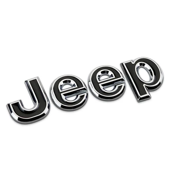 Sakausējuma Jeep Logo Wrangler Grand Cherokee Renegade Patriot Kompass Automašīnas Priekšējā Aizmugurējā Bagāžnieka Emblēma Ķermeņa Pusē Uzlīme Piederumi