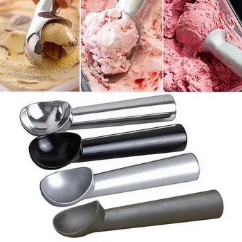 Saldējums Scoop Virtuve Deluxe Metāla Non-Stick Anti-Freeze Saldējumu Kausi Karoti 180mm Ilgi
