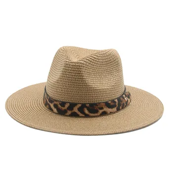 Salmu cepures vīrieši sievietes leopard joslas gadījuma vintage cietā saules cepures, vasara, pavasaris balta, haki, melnā pludmale ceļot saules aizsardzības cepures