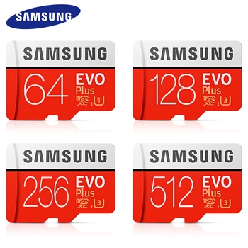 SAMSUNG EVO PLUS Atmiņas Karte 256 GB lielu Ātrumu 100 MB/S Micro SD Class 10 U3 TF Kartes UHS-I 128G 64GB, 32GB Micro SD Karte