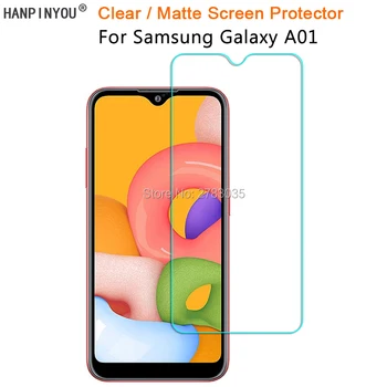 Samsung Galaxy A01 A015F A015G Skaidrs, Spīdīgs /Anti-Glare Matte Ekrāna Aizsargs, ar aizsargplēvi Aizsargs (Ne Rūdītais Stikls)