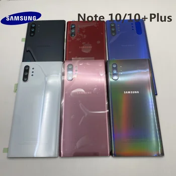 Samsung Galaxy PIEZĪME PLUS 10 N970 N975 Akumulatoru Atpakaļ Vāciņu Durvju Mājokļu+Auss Kameru Stikla Lēcu Rāmis, Rezerves Daļas, Remonts