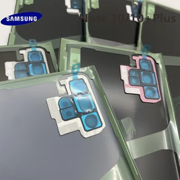 Samsung Galaxy PIEZĪME PLUS 10 N970 N975 Akumulatoru Atpakaļ Vāciņu Durvju Mājokļu+Auss Kameru Stikla Lēcu Rāmis, Rezerves Daļas, Remonts