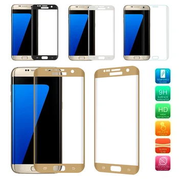 Samsung Galaxy S7 Malu Ekrāna Aizsargi, Rūdīts Stikls 3D Izliekta Ekrāna Aizsargs Pilnībā Segtu Samsung Galaxy S7 Malas