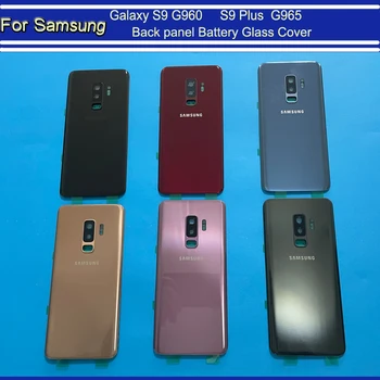 Samsung Galaxy S9 Plus G965 G965F/FD S9+ S9 G960 G960F/FD Akumulatoru Atpakaļ Vāciņu Aizmugurējo Durvju panelis Mājokļu Nomaiņa + Instrumenti