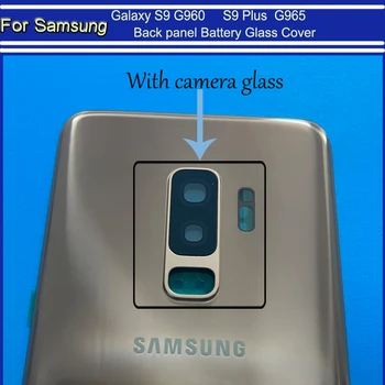 Samsung Galaxy S9 Plus G965 G965F/FD S9+ S9 G960 G960F/FD Akumulatoru Atpakaļ Vāciņu Aizmugurējo Durvju panelis Mājokļu Nomaiņa + Instrumenti