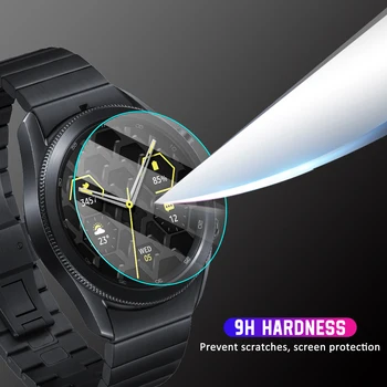 Samsung Watch 3 41 mm, 45 mm, Ekrāna Aizsargs, Skaidrs, Pilns ar aizsargplēvi Rūdīta Stikla Samsung Watch 3 41mm 45MM