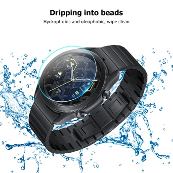Samsung Watch 3 41 mm, 45 mm, Ekrāna Aizsargs, Skaidrs, Pilns ar aizsargplēvi Rūdīta Stikla Samsung Watch 3 41mm 45MM