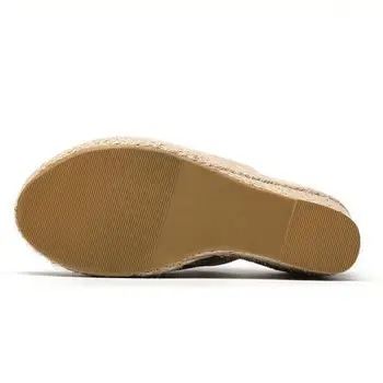 Sandales Vasarā Ir 2021. Pipari Toe 10cm Augsta papēža, Platformas Platformas Kurpes Sieviešu Pludmales Apavi