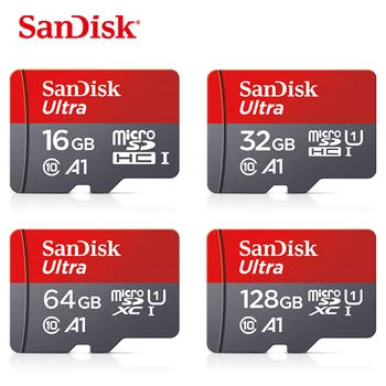 Sandisk Ultra Micro SD 256 GB 128GB 64GB, 32GB Micro SD Karti SD/TF Flash Kartes 16.G 98MB/s Atmiņas Kartes 32 64 128gb microSD Telefona