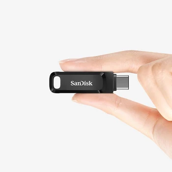 SanDisk USB Flash Drive USB OTG 3.1 Tipa C 32GB 64GB līdz 150MB/s Pendrive Mobilo Divējāda lietojuma U Diska Android OTG Izplešanās Rotācijas