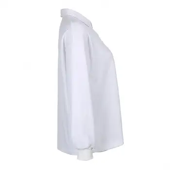 SANWOOD ir 2021. Balts Krekls Lielizmēra sporta Krekls Balts Tee Kreklu Zaudēt Pilnu Piedurknēm Rudens Topi Streetwear Gadījuma Puloveri