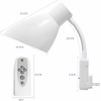 Saprātīga Sienas LED Gaismas Kontaktligzdu, Kontaktdakšu ar Tālvadības E27 220V