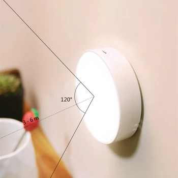 Saprātīga Ķermeņa Indukcijas Lampas LED Nakts Gaisma USB Lādējamu Enerģijas taupīšanas Kustības Sensors Siltu Gaismu Mājas Guļamistaba Kāpnēm