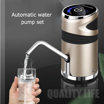 Saprātīga Ūdens Pudeli Sūknis, USB Uzlādējams, Bezvadu, Automātiska Touch Dzeramā Ūdens Izsmidzinātājs Elektriskā Sūkņa Maiņa
