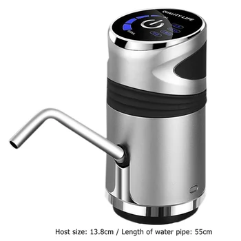 Saprātīga Ūdens Pudeli Sūknis, USB Uzlādējams, Bezvadu, Automātiska Touch Dzeramā Ūdens Izsmidzinātājs Elektriskā Sūkņa Maiņa