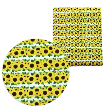 Saulespuķe, Margrietiņa Raibs Kokvilnas Auduma Audu Šūšanas Quilting Fabrics Rokdarbi Materiāls DIY Roku darbs,c13784