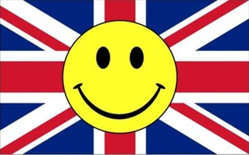 Savienības Jack Smiley Sejas Karoga Ak Anglijas Karoga 3ft x 5ft Poliestera Banner Peld 150* 90cm Pasūtījuma karogu, āra