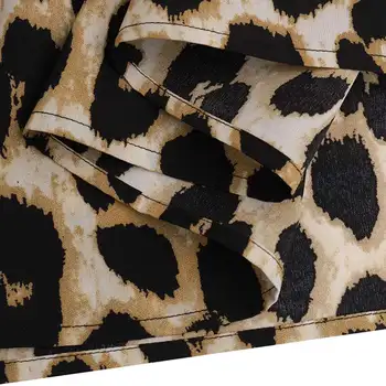 Savirmot Retro Faldas Saia OLA Sieviešu Sieviešu Vasaras ZANZEA Elastīga Vidukļa Svārki Leoparda Printed Kleita Puse Brīvdienu Ilgi, Šūpoles Svārki