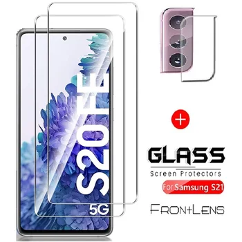 Screen Protector For Samsung Galaxy S21 Stikla S21 Plus S20 FE Rūdīts Stikls Aizsardzības Tālruņa Kameras Filmu Samsung S21