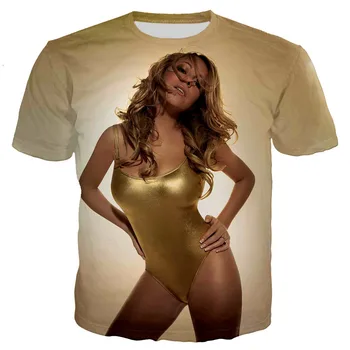 Sexy Dieviete Mariah Carey Krekli Vīriešiem/sievietēm Jaunā Modes Atdzist 3D Mariah Carey Iespiests T-krekls Ikdienas Stila Unisex Streetwear Topi