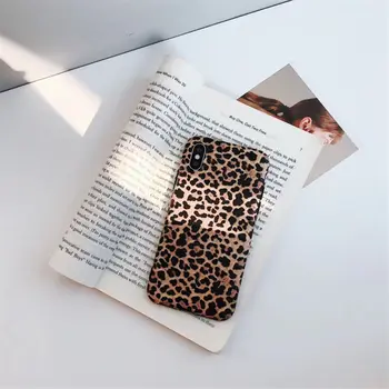 Sexy Leopard Prain TPU Silikona Case Cover iPhone 11 12 Pro Max Mini 6s 7 8 Plus Matēts Mīksto Gadījumos, iphone X XR XS MAKS.