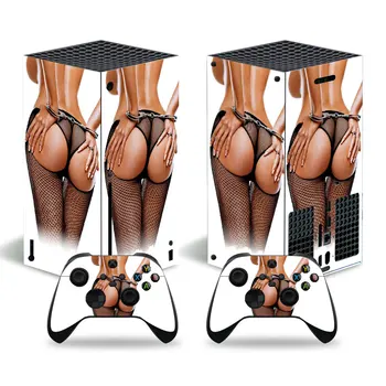 Sexy Sieviete Stils Ādas Decal Uzlīmes Vāks Xbox Sērijas X Konsole un 2 Kontrolieri Xbox Sērijas X Ādas kategorijas Uzlīme Viny 1