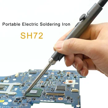 SH72 65W Mini Elektriskais lodāmurs Regulējams Temperatūras DC12-24V Portatīvo Lodēšanas Metināšanas Instruments, Elektronikas Labošana