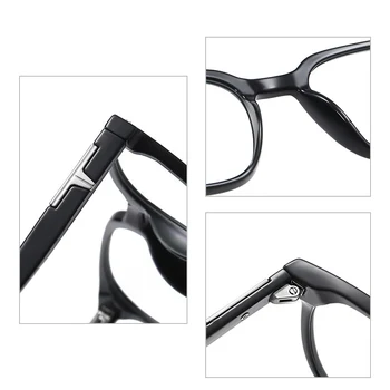SHAUNA Retro Kniedes Laukumā Vīriešiem, Optiskās Brilles Rāmis Anti Zilā Gaisma Briļļu Sieviešu Zilu Svītru Brilles Rāmis Datoru Brilles