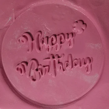 SHENHONG Pomādes Embosser Veidnes Kūku Cookie Cutter Zīmogs Sugarcraft Dekorēšanas Instrumentiem, Mātes Diena, daudz laimes Dzimšanas dienā Kūku Veidnes